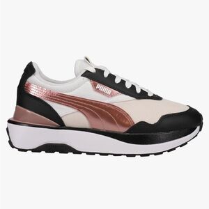 Puma size 10 women’s tan,gold, black and white